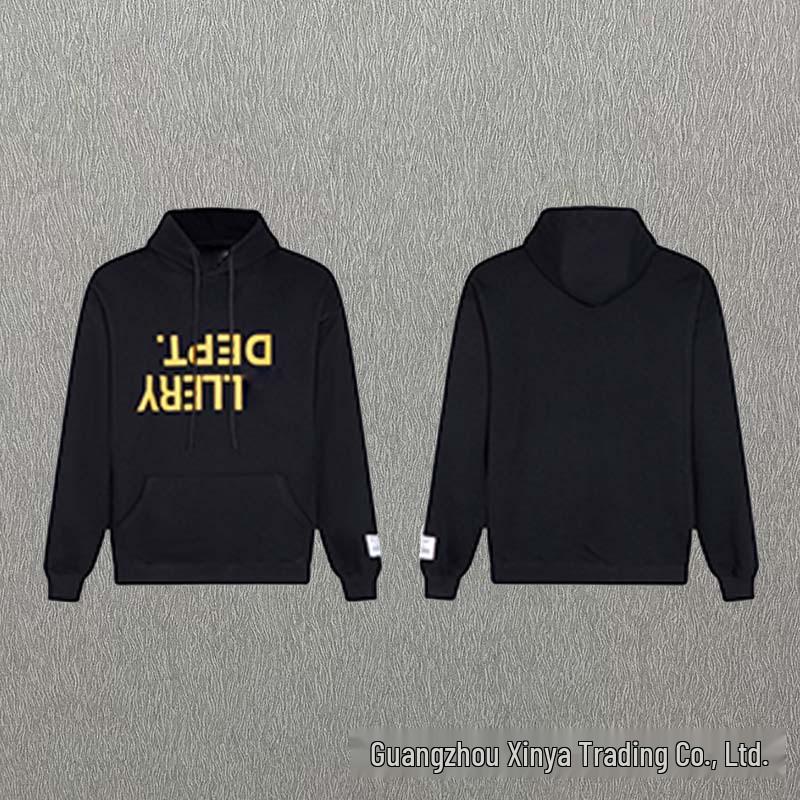 GALLERY DEPT Bluza Unisex z Kapturem Bawełniana z Plamami Farby Graffiti - Jesienna Luźna