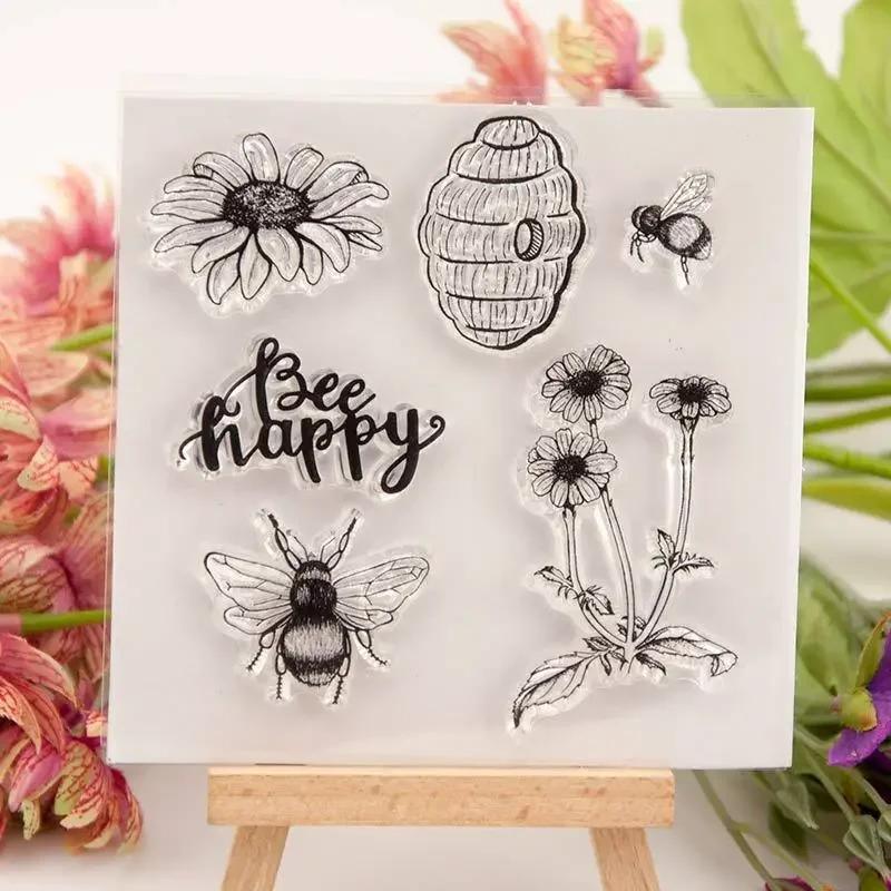 Feathers Love Words Clear Rubber Stamps Clear Stamps for Card Making Decor DIY Scrapbooking Silicone Transparent Seal Stamps