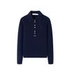 Navigare Women's Lapel Wool Knit Sweater