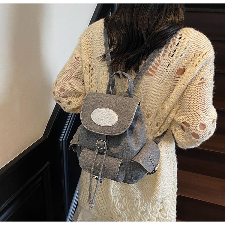 2025 Koreanischer Preppy Damenrucksack mit mehreren Taschen: Einfache, vielseitige Reisetasche für den Sommer