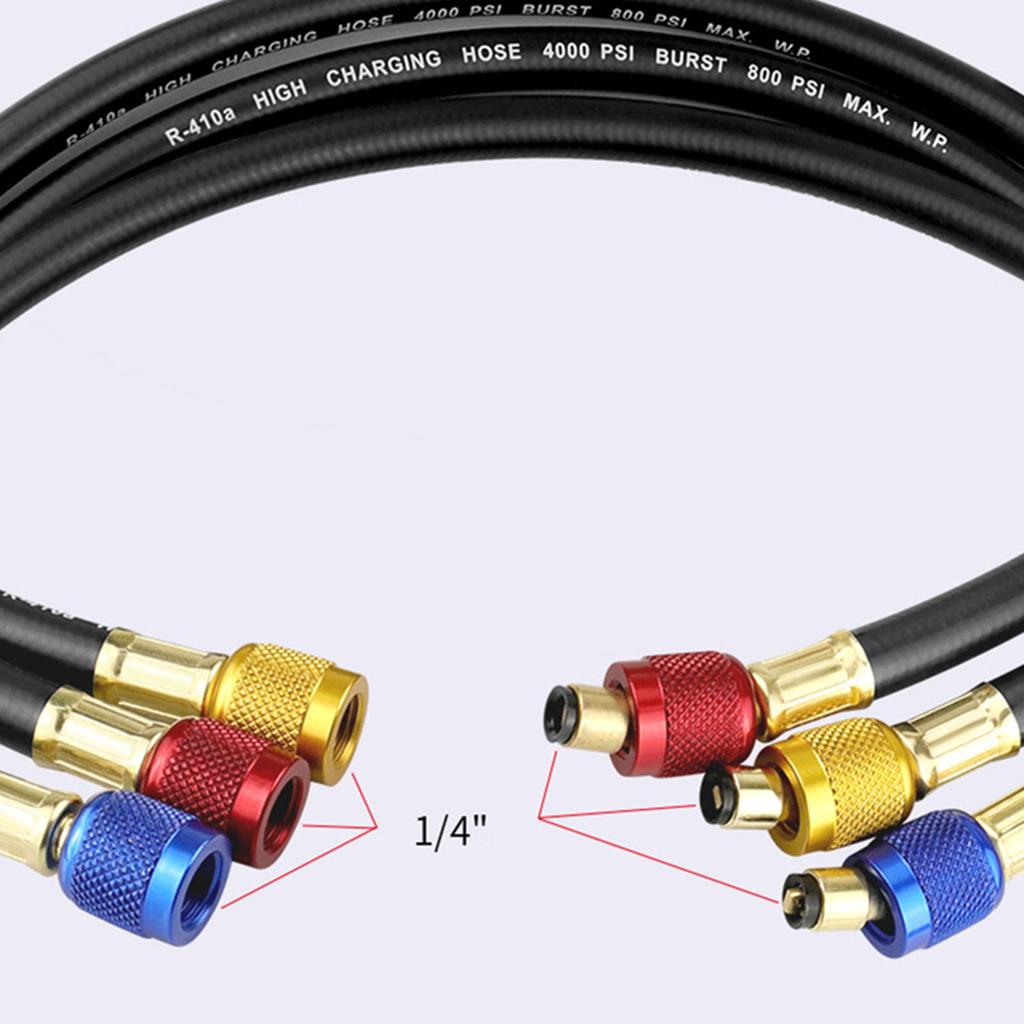 Air Conditioning Refrigeration Charging Hose Set Air Conditioning Repair Part Air Conditioning Refrigerant Filling Hoses