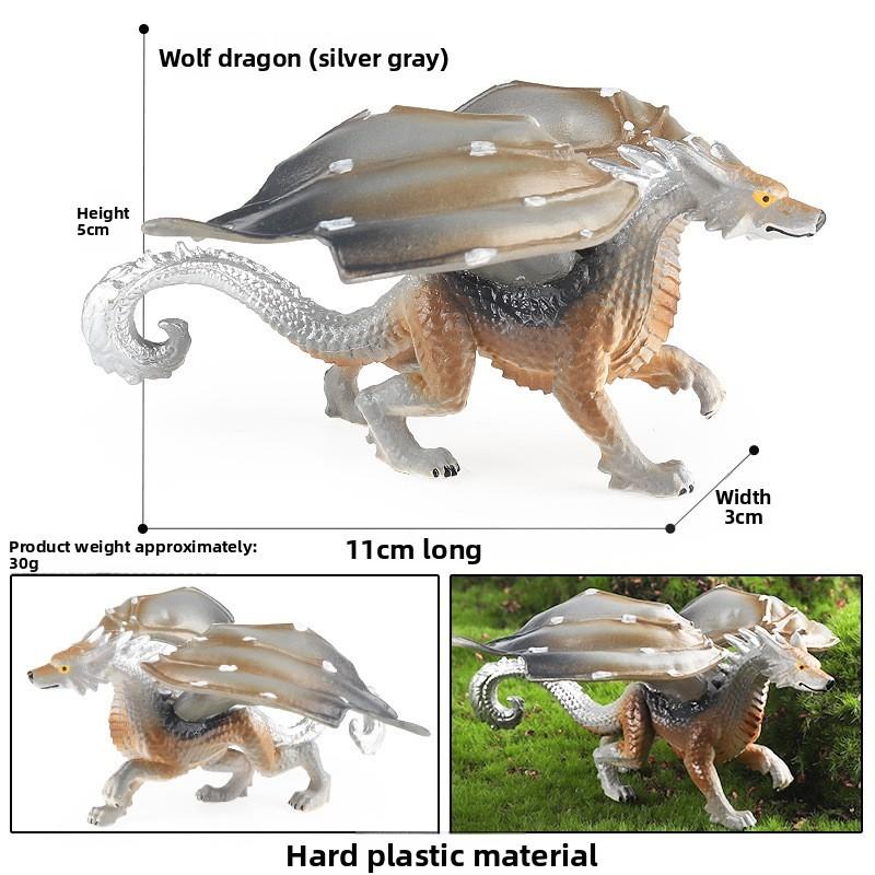 Simulation Mythical Animal Cow Monster Ice Dragon Fiery Eagle Ornament Model