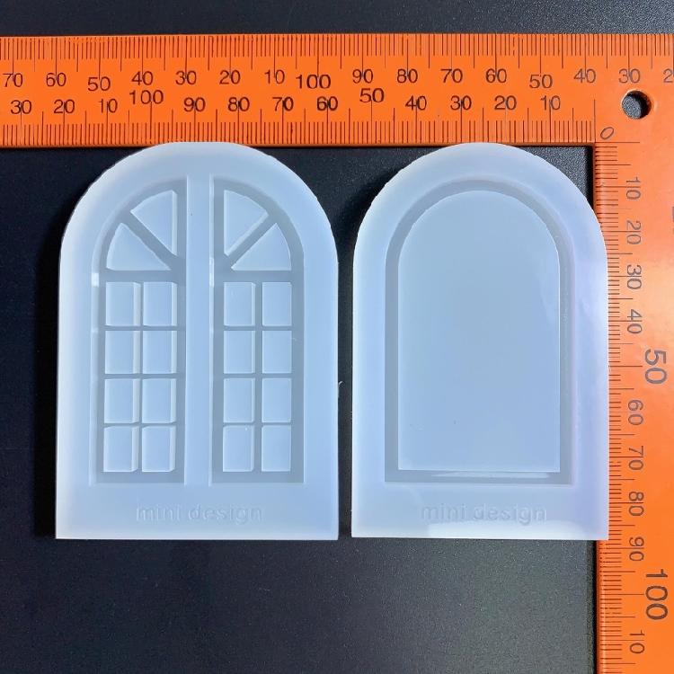 2Pcs Photo Frame Silicone Mold Window Picture Frame Mold for DIY Crafts Making