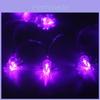 Enchanting 20 Led String Lights In Purple For Spooky Halloween Party Decor