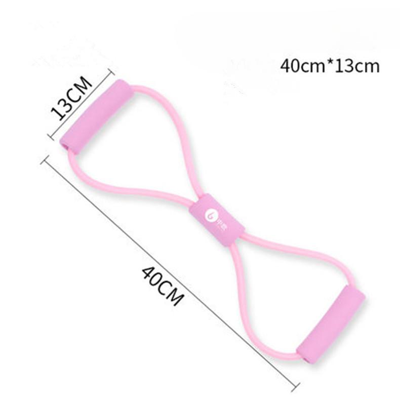 Fitness Ekspander Klatki Piersiowej Linka Napinająca Elastyczna Rurka w Kształcie Ósemki Domowy Ekspander Klatki Piersiowej TPE Galwanizowana Linka Napinająca Napinacz w Kształcie Ósemki