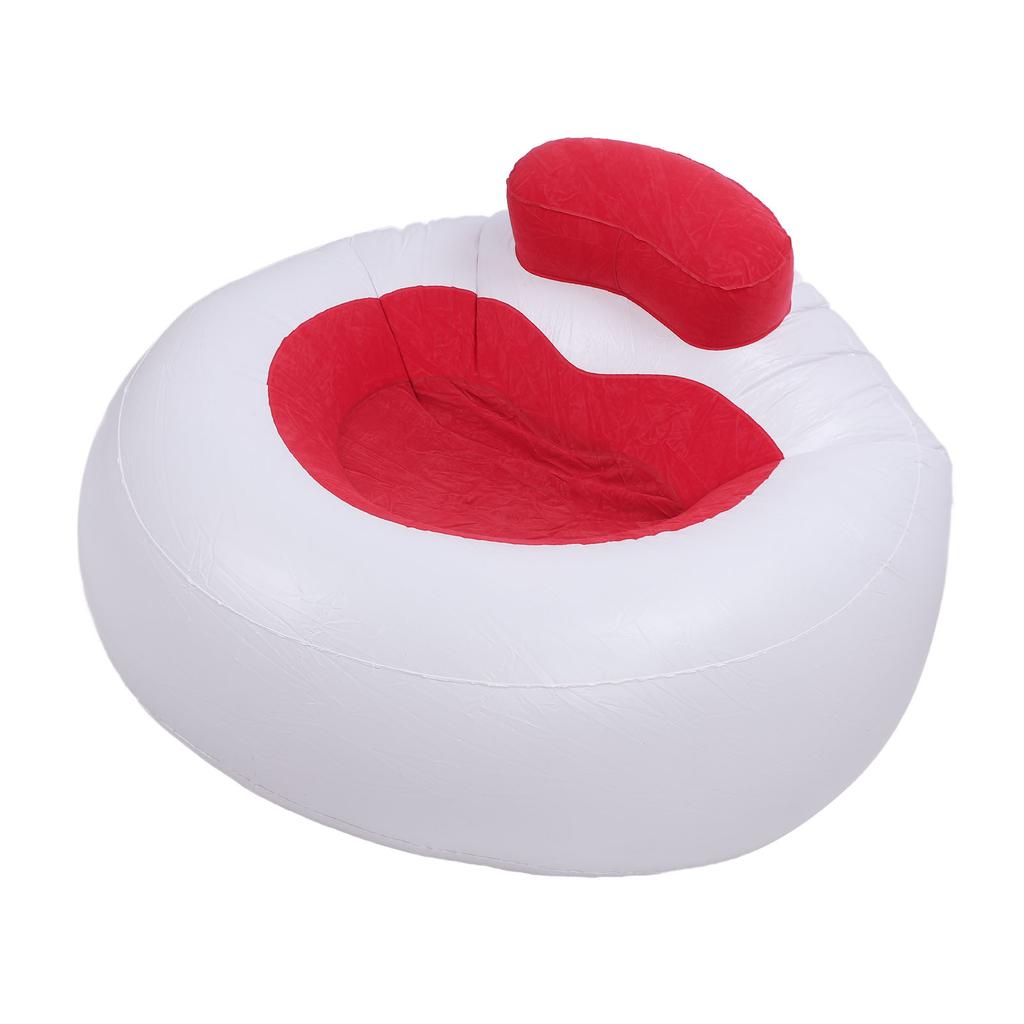 Inflatable Chair Comfortable Supportive Heart Shape Decorative Plush Chair for Bedroom Living Room