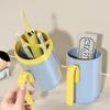 2-in-1 Toilet Cup Plastic Toothbrush Cup Convenient Tooth Cup  Travel