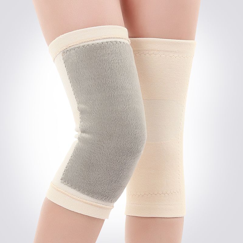 Unisex Fleece-Lined Knee Warmers Leg Covers for Air-Conditioned Rooms Knee Protection Cold Resistance