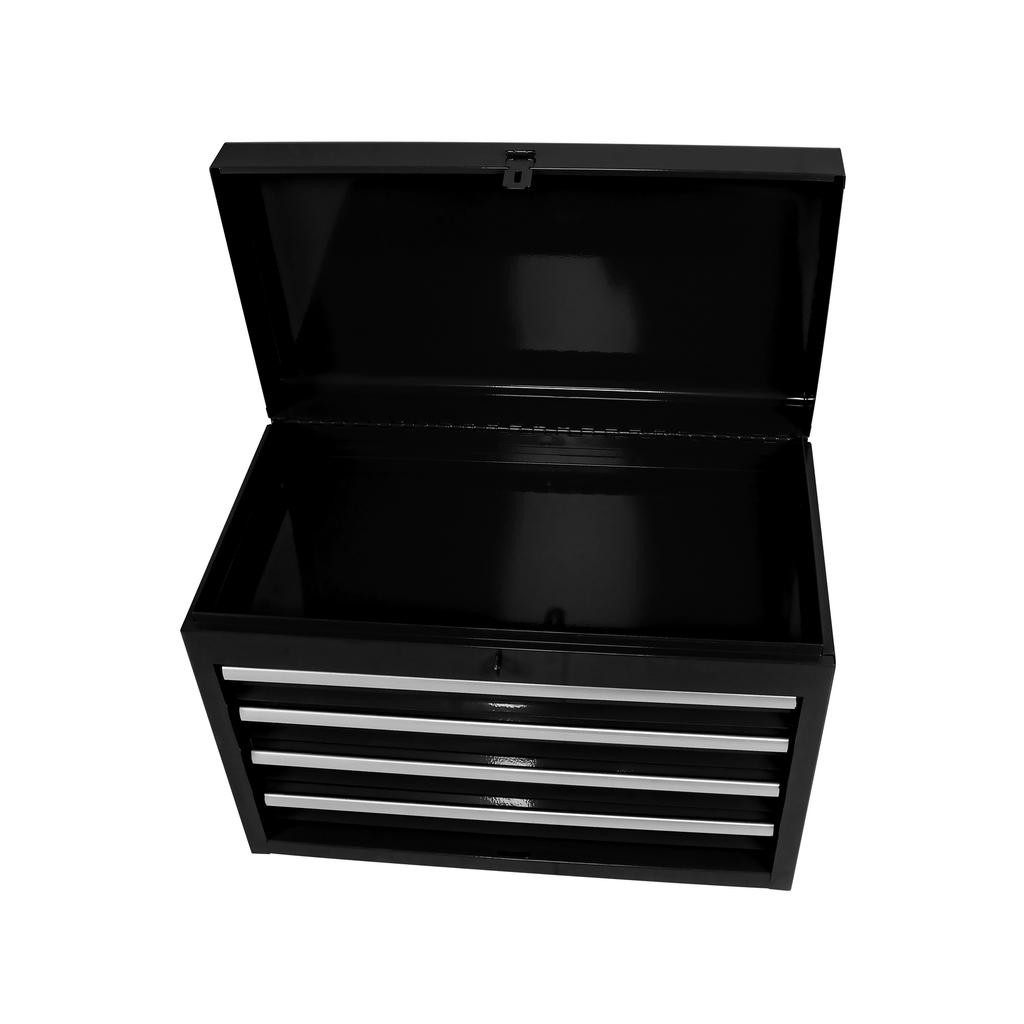 Rolling Cabinet with 5 Drawers, Adjustable Wheels and Removable Drawers, Tool Box for Garage and Workshop (Black)