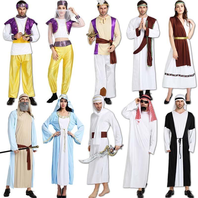 Arabian Clothing Adult Men's and Women's Dubai Middle East Local Clothing UAE Shepherd Clothing