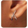 Fashion Stone Gold Earrings - Versatile Cross Ear Pendants for Women - New Cube Design