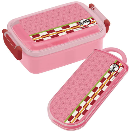 Skater Children's Antibacterial Lunch Box, Soft and Fluffy, 450ml, Demon Slayer: Kimetsu No Yaiba Kamado Nezuko Design, Made In Japan (RBF3ANAG-A)