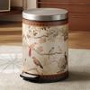 Vintage Waste Bins Metal Trash Can Luxury Living Room Wastebasket Large Capacity Separate Trashs Things for Home and Kitchen