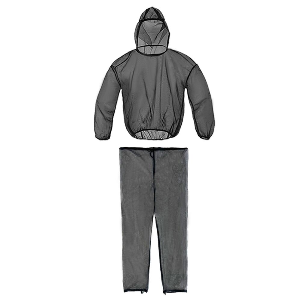Unisex Outdoor Mosquito Repellent Suit Lightweight Mesh Hooded Suits Mesh Hooded Mosquito-Proof Suit