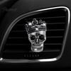 Car Scent Diffuser Accessories Crown Skull Air Freshener Vent Clip, Fragrance Diffuser, Metallic Clip Gothic Auto Interior Decoration Accessory