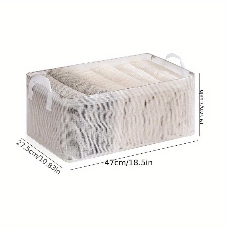 

1 шт. Органайзер для одежды в шкафу, Коробка для хранения брюк и джинсов, Органайзер для шкафа, Органайзеры для хранения нижнего белья, носков, футболок в гардеробе чистый