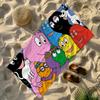 Cute B-BarbapapaS-ES Cartoon Towel Beach Towel Bath Quick-Drying Lightweight Blanket Portable Sauna Camping Swimming Pool Travel