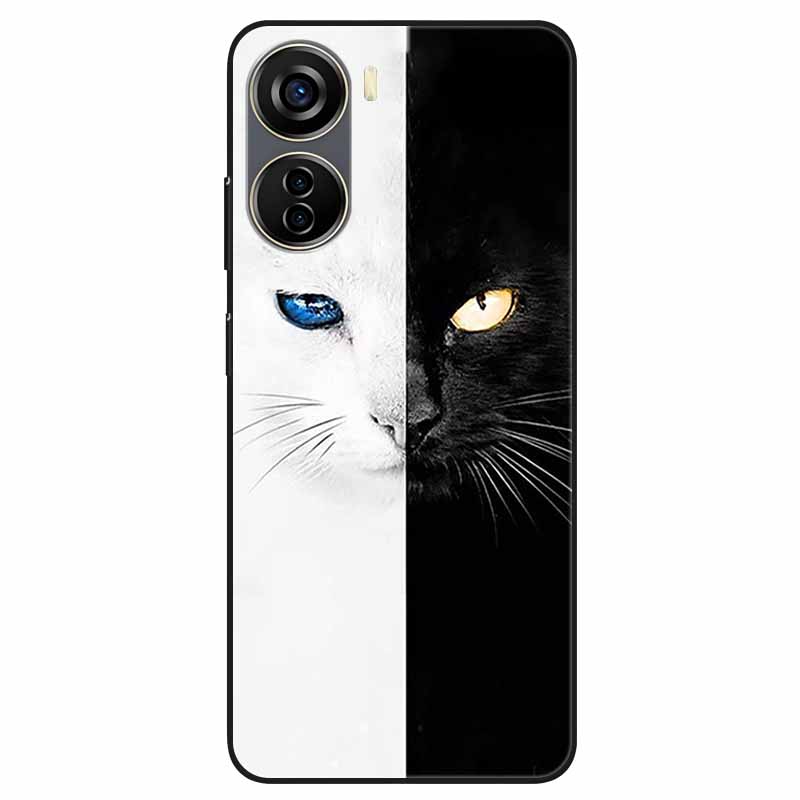 For ZTE Libero 5G IV Case A302 Soft Silicone Lovely Shockproof Cover for ZTE Libero 5G IV TPU Coque Cute Cats Funda Shells 6.6''