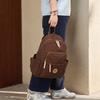 Minimalist Nylon Backpack for Women Large Capacity School Bag Casual Travel Daypack Purse