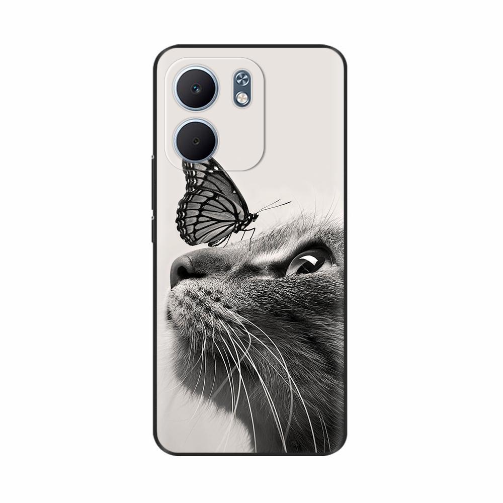 For Oppo A5x 4G 5G Phone Case A5 X Soft Silicone Cat Painted Back Cover For Oppo A5x Case A 5x 6.67" Shockproof Protective Shell