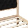 Bed Frame Black 90 x 200 cm Solid Pine Wood
