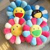Bright And Colorful 40cm Takashi Murakami Rainbow Flower Pillow Plush For Kids