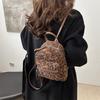 Schulrucksack hohe Qualität Samt Rucksack Herbst und Winter vielseitig Super Trend Leopardendruck kleiner Rucksack Reise Internet-Berühmtheit Knaller