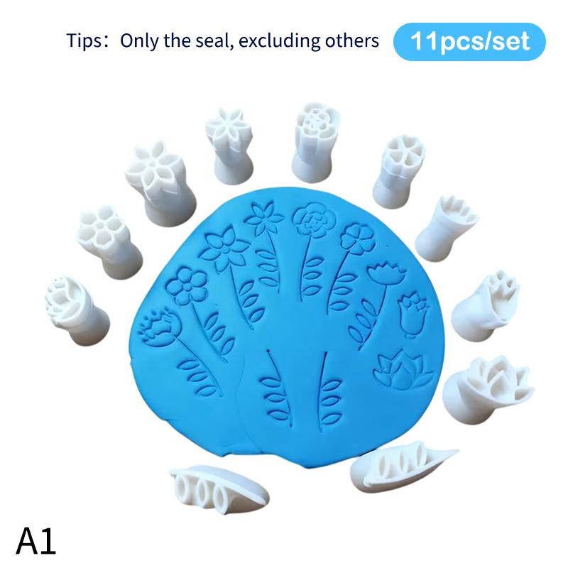 

Clay Stamp & Molding Kit Flower Leaf Design DIY Crafts And Art Creations For Making, Pottery, Scrapbooking, Card Making