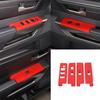 Red Inner Window Lift Switch Panel Trim Decor Cover For Toyota Tundra -24