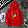 Winter Women's Hoodie Solid Color Print Unisex style Double Pockets Sweatshirts Outerwear Women's Clothing