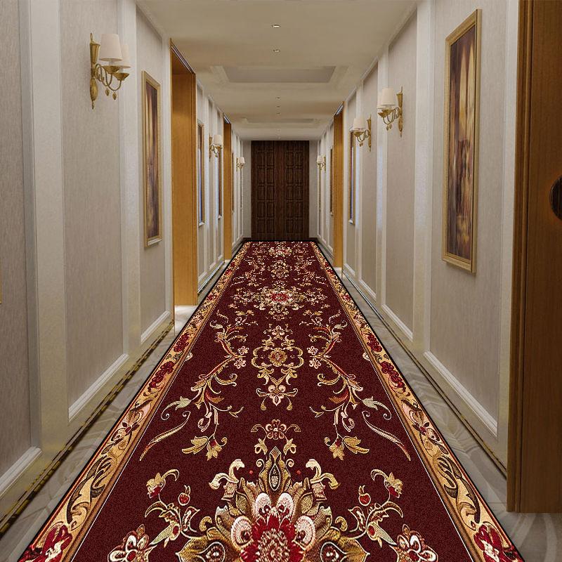 

Роскошный длинный ковер в европейском стиле, украшение коридора отеля, моющиеся складные коврики, вилла, лестничный холл, нескользящий напольный коврик 160*200cm