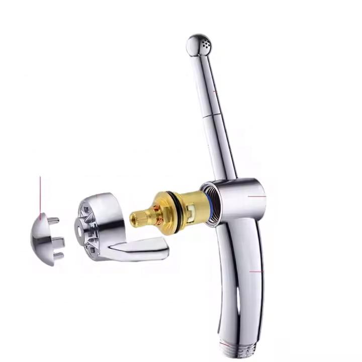 Chrome Handheld Toilet Sprayer Bidet Health Faucet Bathroom Toilet Bidet Sprayer Shattafs