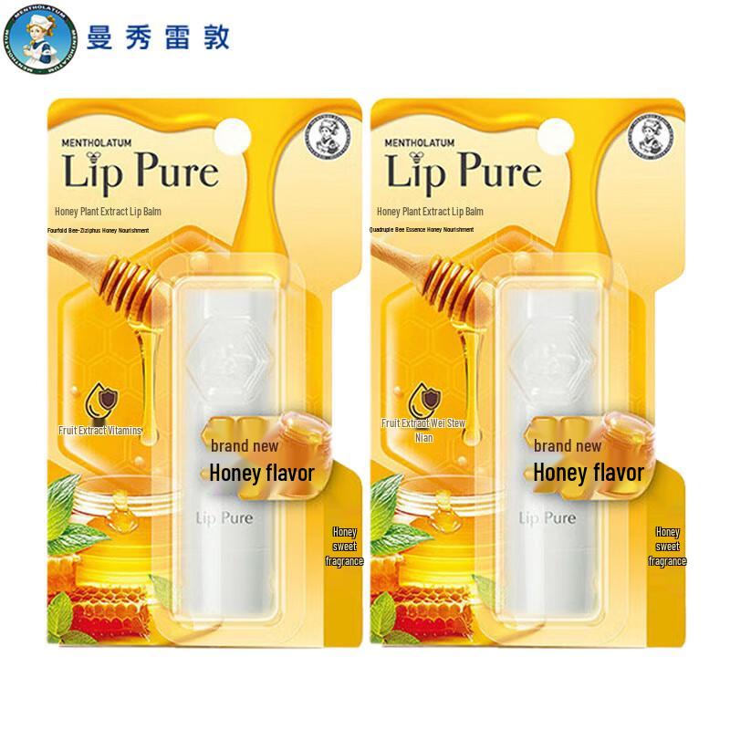 Бальзам для губ Mentholatum Honey, 2 шт.