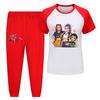 Children's Summer Sports T-shirt And Pants Two-piece Sportswear Set Short-sleeved Printed Clothing Suit