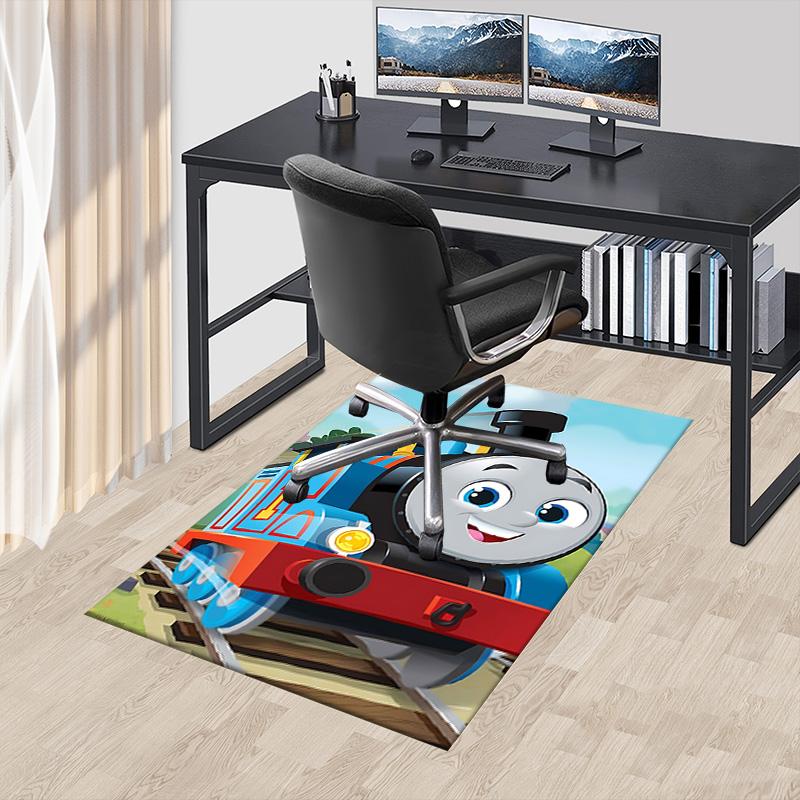 1pc Thomas Friends Engines Adventure Carpet for Playroom Bedroom Living Room Sofa Home Decor,kids Game Area Rug Non-slip Floor Mat Y73039