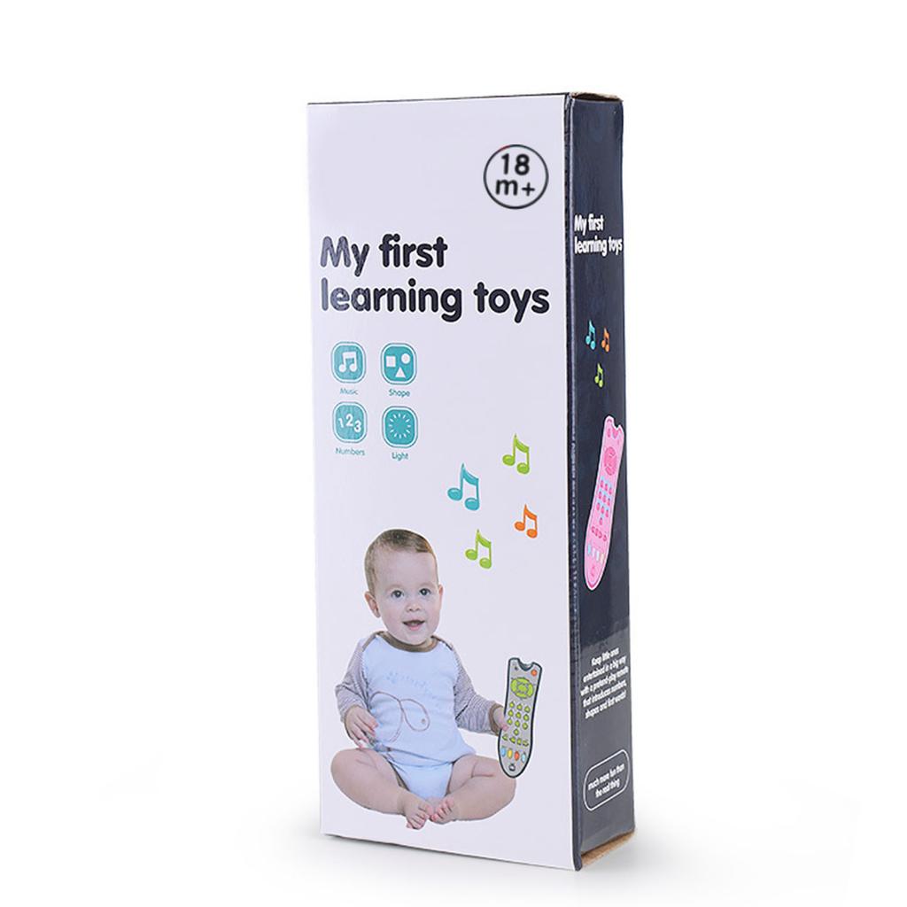 Baby Simulation Remote Control Music English Learning Educational TV Remote Control Toy