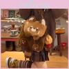 Plush Raccoon Backpack For Teens With Large Capacity And Soft Rabbit Fur Material