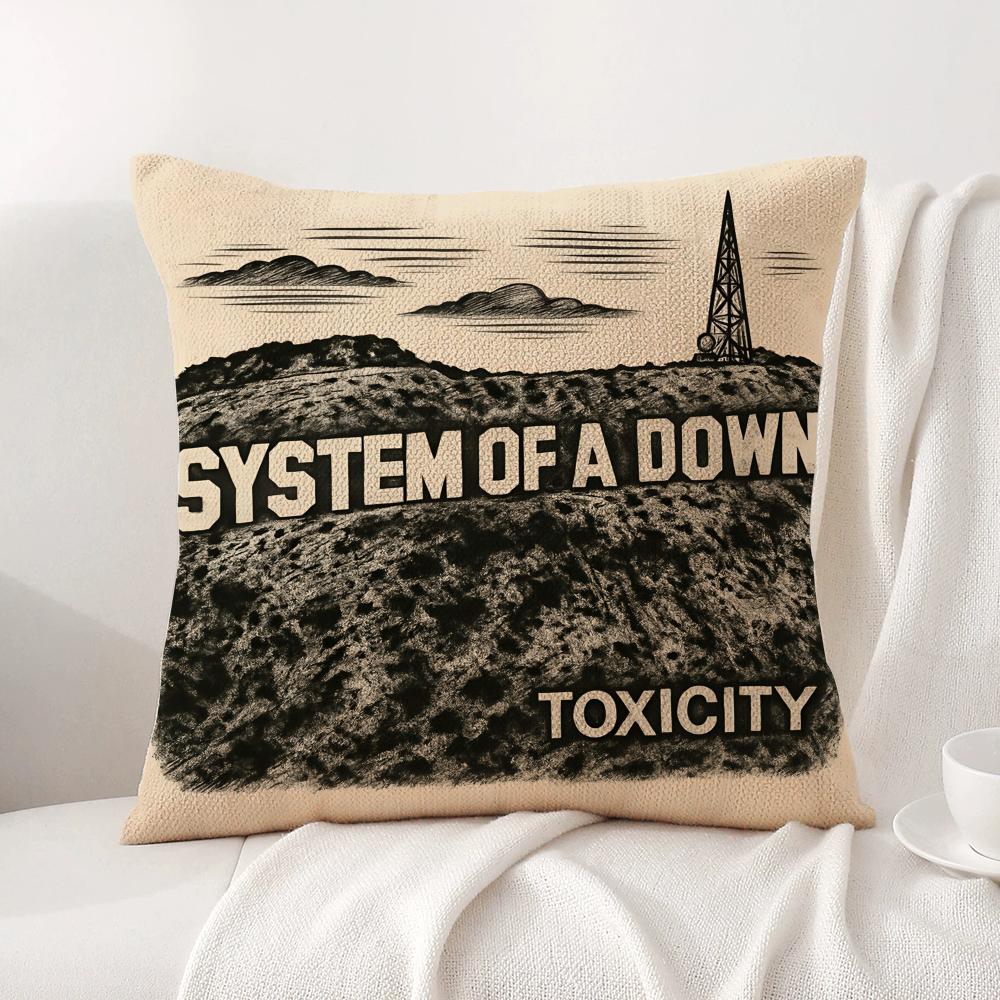 Band S-System Of A Down Cushion Cover Summer Coolness Linen Fabric Double-Sided Printing Pillow Case Sofa Home Decor Gift