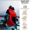 1Pc Cyberpunk Fashion Flannel Blanket, Soft And Comfortable, Casual Warm, Camping Travel, Christmas, Halloween Xmas Gift N157