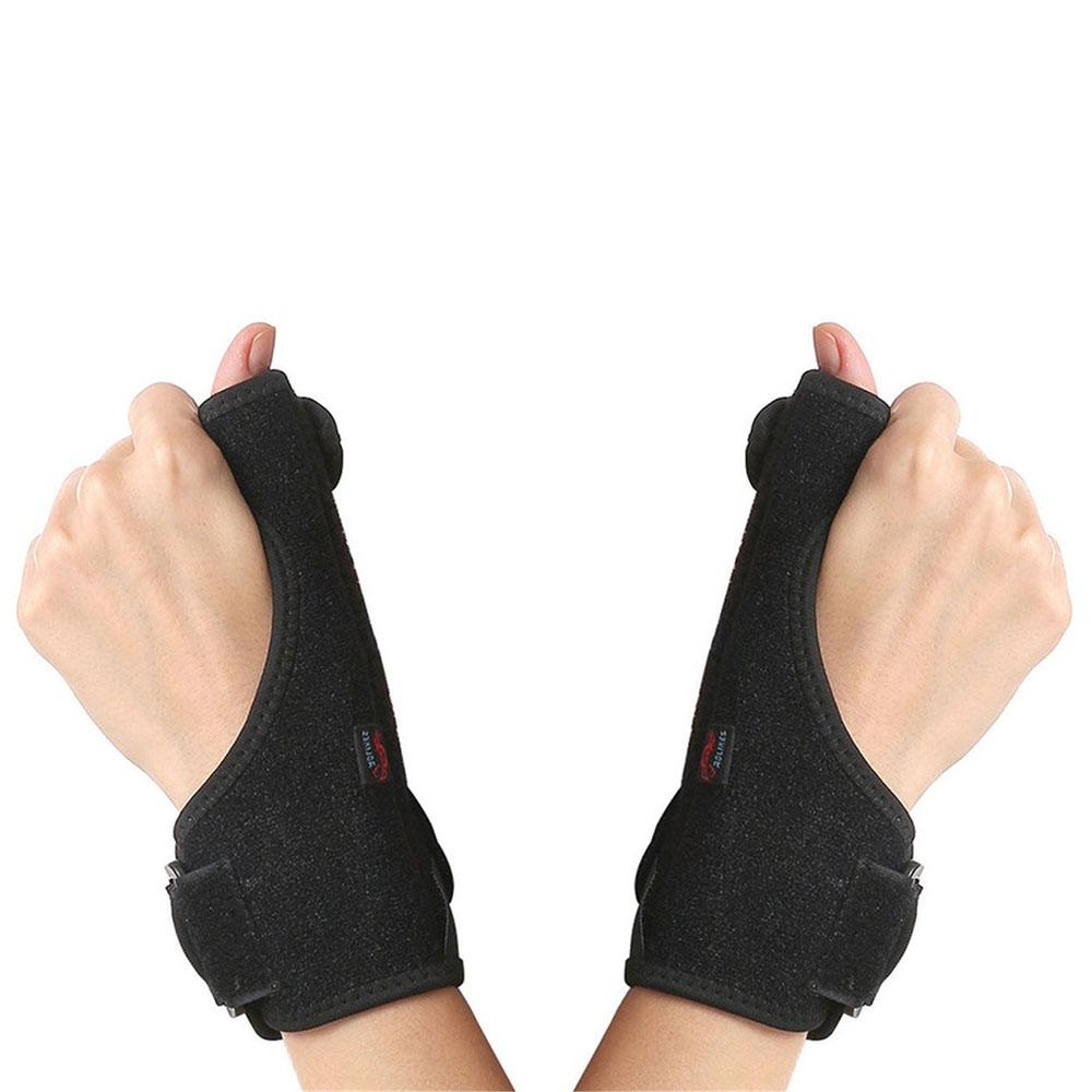 

1 пара шин для большого пальца от тендинита со встроенной шиной для лечения артрита, запястного канала и растяжений. Естественное облегчение боли для больших пальцев 1 Pair чёрный