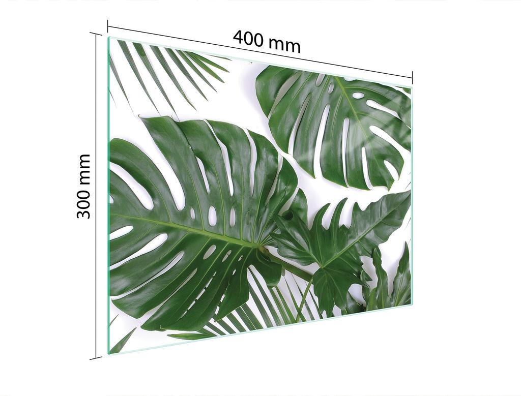SZKLANA DESKA DO KROJENIA 40x30 MONSTERA