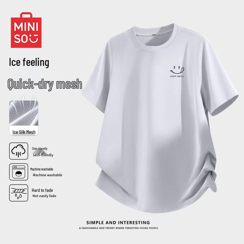 MINISO Men s Mountain Series Quick-Dry Mesh T-Shirt M