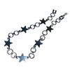 Vintage Shiny Star Pentagram Titanium Steel Bracelet for Women Sweet Aesthetic Y2k Charm Bracelet Harajuku Fashion Jewelry