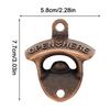 Wall Mounted Vintage Zinc Alloy Bottle Opener Retro Decorative Beer Bottle Opener  Easy Use Drink Opener for Home Bar Kitchen