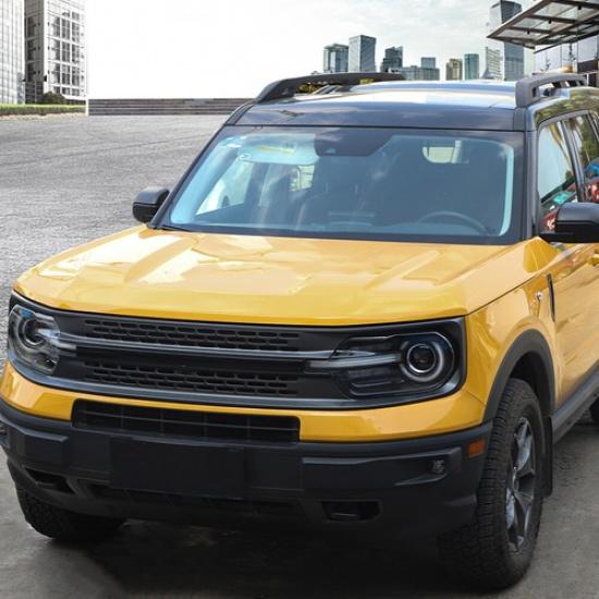 Black Front Bottom Grille Grill Strip Cover Trim Bezel Kit For Ford Bronco Sport