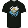 Torn San Marino Flag Sammarinese Day Football Unisexs Light Cotton TShirt