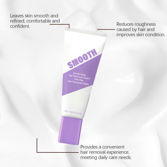 1/2/3Pcs 100g Hair Removal Cream Gentle Pain Free Fast Acting Moisturizing Full Body Arm Leg Underarms Facial Hair Remover Depilatory Cream