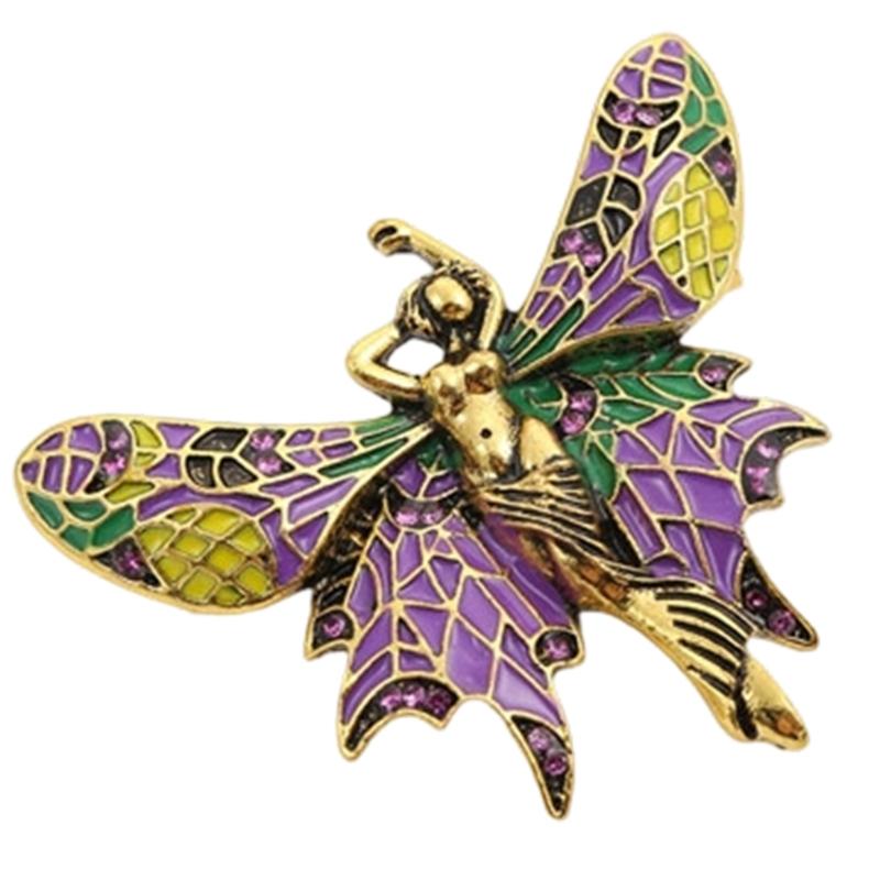 Retro Brooch Butterfly Corsage Pin Jewellery Piece For Women And Men Lightweight Alloy Chest Decoration Gift