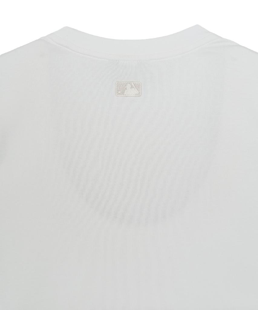 Emelbi Women'S Sheriff Logo Point Comfortable Crop Short Sleeve T-Shirt Ny (White)