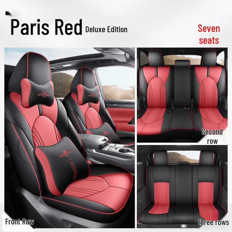 Leather Seat Covers for 2024 Toyota Crown Kluger 2.5L 4WD Luxury Full Coverage